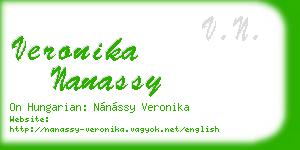 veronika nanassy business card